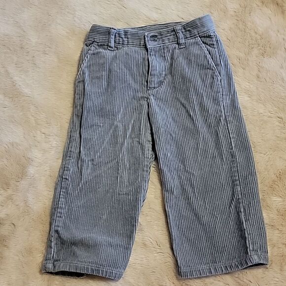JANIE AND JACK GRAY CORDUROY PANTS, SIZE 18-24 MONTHS - Picture 1 of 8